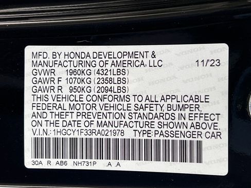 Used 2024 Honda Accord EX image 22