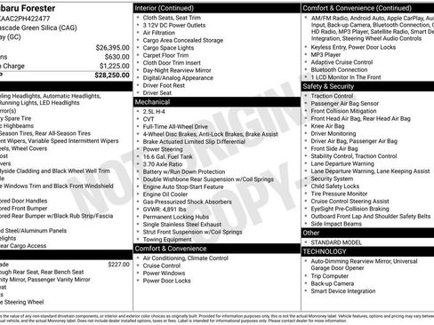 Used 2023 Subaru Forester Base image 30