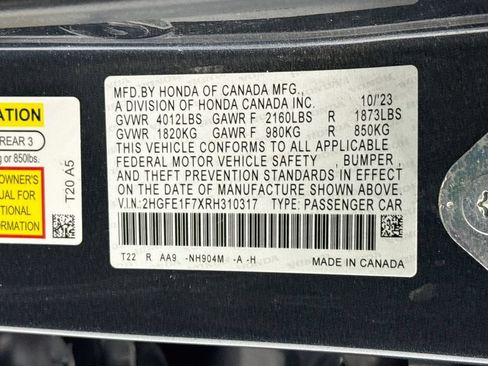 Certified 2024 Honda Civic EX image 35