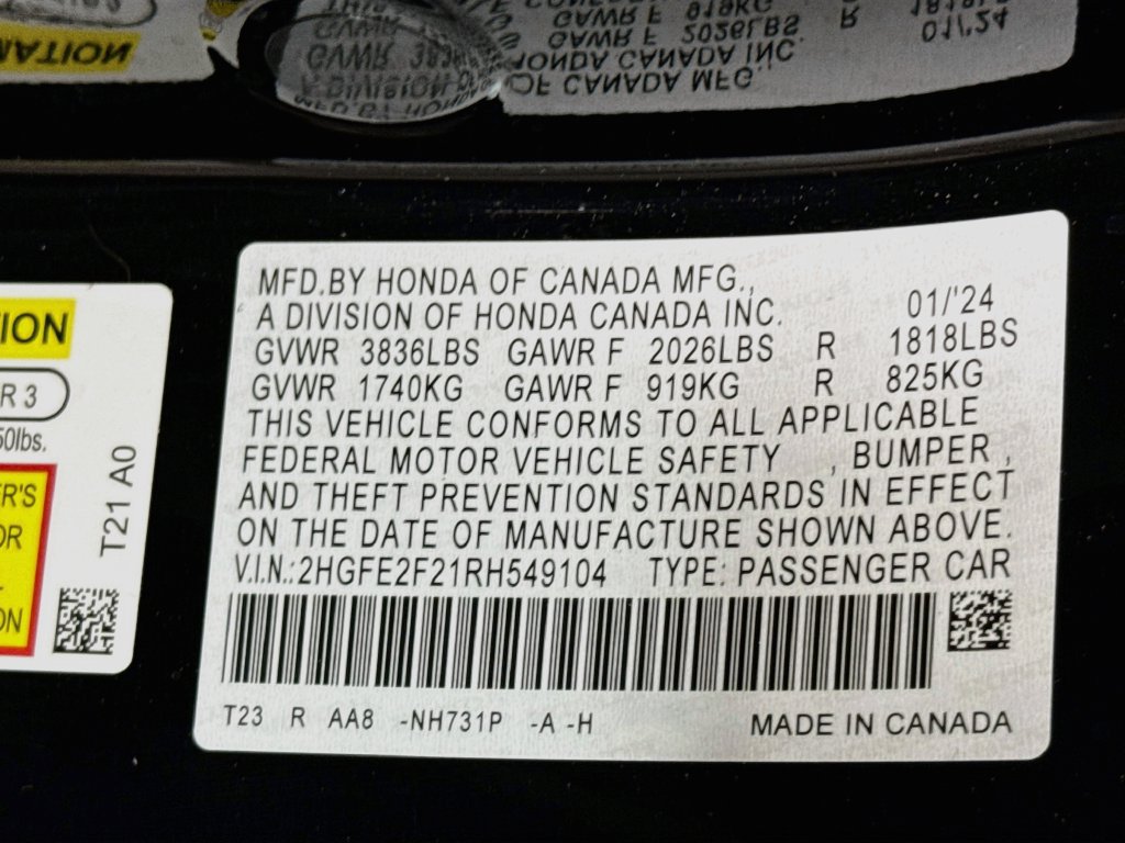 Used 2024 Honda Civic LX image 32