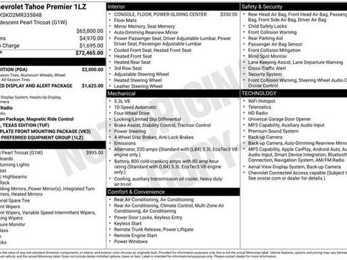 Used 2021 Chevrolet Tahoe Premier w/ Texas Edition AWD/4WD image 41