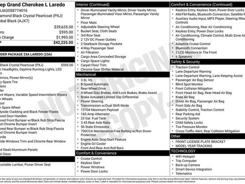 New 2025 Jeep Grand Cherokee L Laredo RWD image 21
