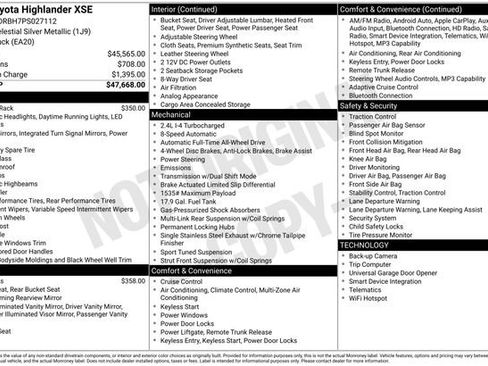 Used 2023 Toyota Highlander XSE AWD/4WD image 30
