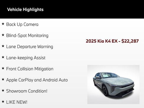 Used 2025 Kia K4 EX FWD image 5