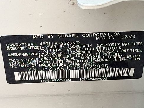 Certified 2024 Subaru Forester Wilderness w/ Convenience Package image 30