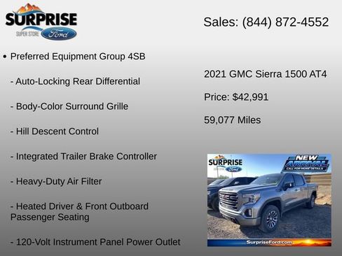 Used 2021 GMC Sierra 1500 AT4 w/ AT4 Preferred Package AWD/4WD image 15