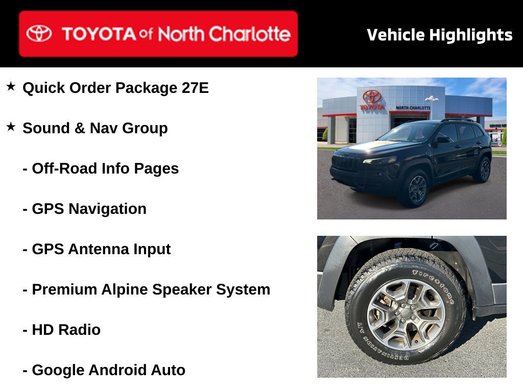 Used 2022 Jeep Cherokee Trailhawk w/ Sound & Nav Group AWD/4WD image 4