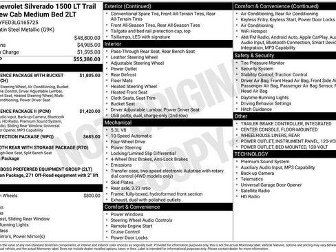 Used 2020 Chevrolet Silverado 1500 LT Trail Boss AWD/4WD image 2