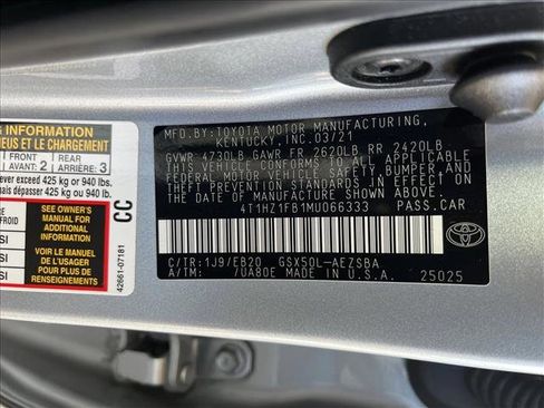 Used 2021 Toyota Avalon Touring w/ Advanced Safety Package image 19