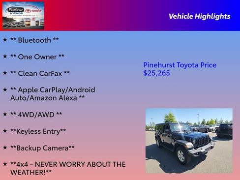 Used 2021 Jeep Wrangler Unlimited Sport AWD/4WD image 16