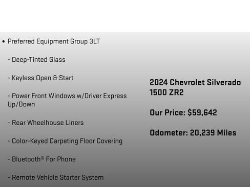 Used 2024 Chevrolet Silverado 1500 ZR2 AWD/4WD image 12