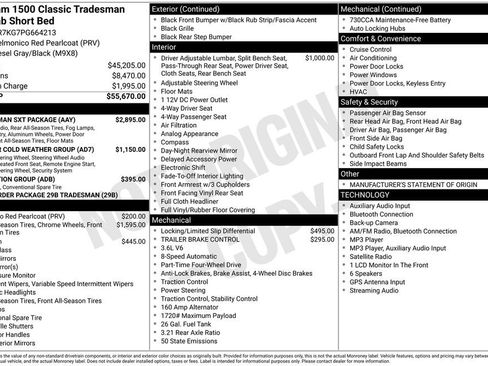 Used 2023 RAM 1500 Tradesman w/ Tradesman SXT Package AWD/4WD image 57