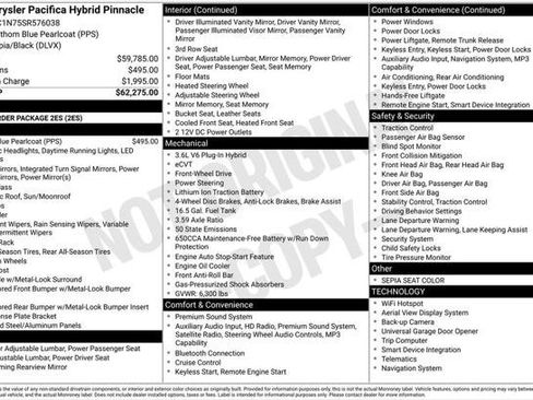 Used 2025 Chrysler Pacifica Pinnacle FWD image 2