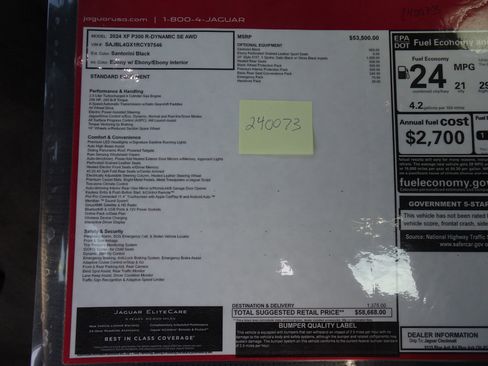 New 2024 Jaguar XF R-Dynamic SE image 13