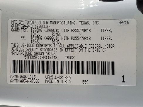 Used 2017 Toyota Tundra SR5 RWD image 33