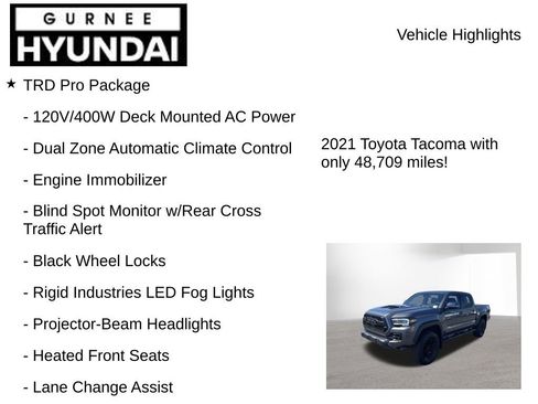 Used 2021 Toyota Tacoma TRD Pro AWD/4WD image 7