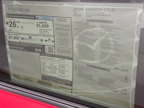 New 2026 MAZDA CX-5 Select AWD/4WD image 17