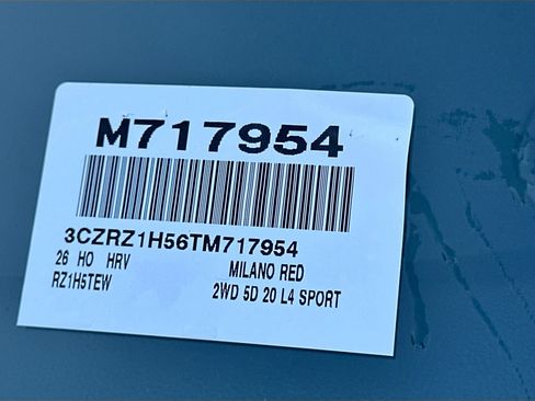 Certified 2026 Honda HR-V Sport image 24