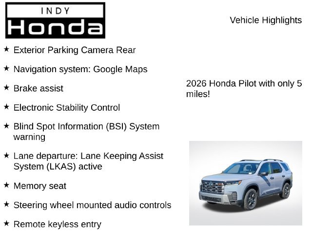New 2026 Honda Pilot TrailSport image 7