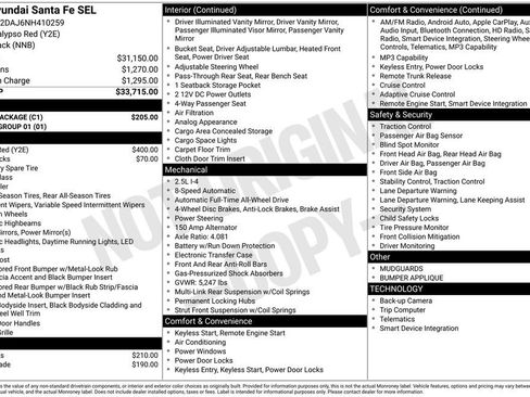 Used 2022 Hyundai Santa Fe SEL w/ Cargo Package image 4