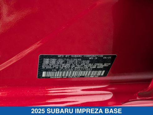Certified 2025 Subaru Impreza 2.0i image 27