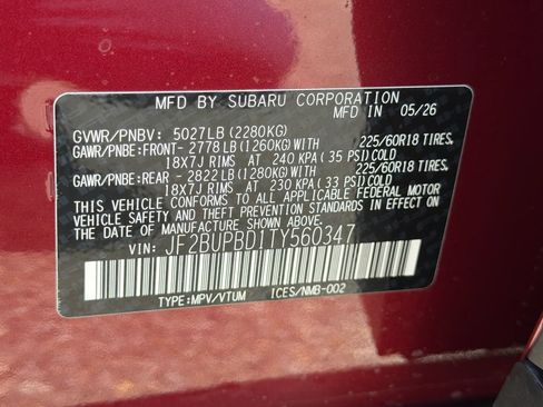 New 2026 Subaru Outback Premium AWD/4WD image 31