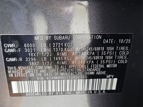 New 2026 Subaru Ascent Premium image 38