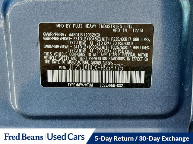 Used 2015 Subaru Forester 2.5i w/ Alloy Wheel Package AWD/4WD image 35