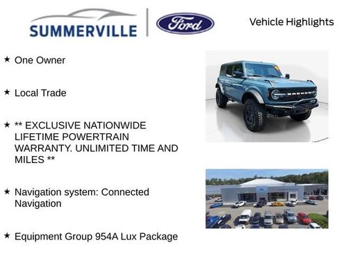 Certified 2021 Ford Bronco First Edition AWD/4WD image 2