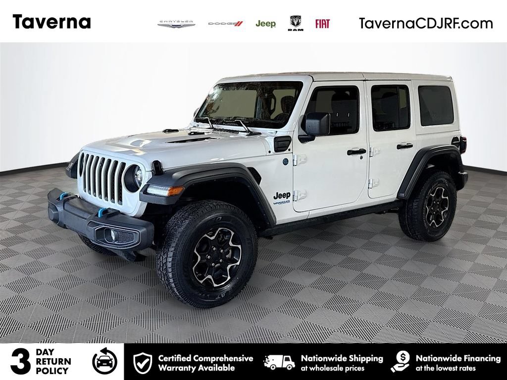 Used 2022 Jeep Wrangler Unlimited Rubicon 4xe AWD/4WD image 1
