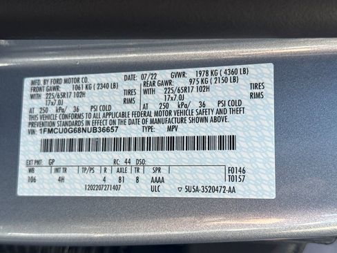 Used 2022 Ford Escape SE w/ Convenience Package image 31