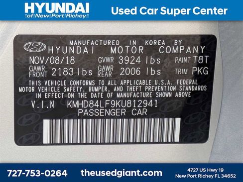 Used 2019 Hyundai Elantra SEL image 30