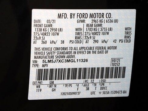 Used 2021 Lincoln Aviator Reserve w/ Equipment Group 201A image 35