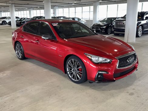 Used 2018 INFINITI Q50 Red Sport 400 w/ Sensory Package (Sport) image 1