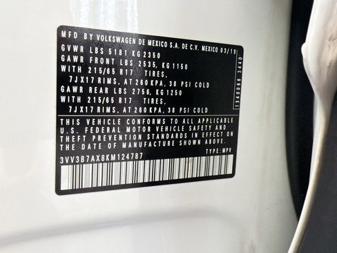 Used 2019 Volkswagen Tiguan SE w/ Panoramic Sunroof Package image 20