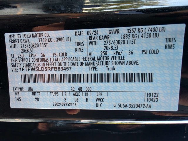 Used 2024 Ford F150 Lariat w/ Equipment Group 502A High AWD/4WD image 32