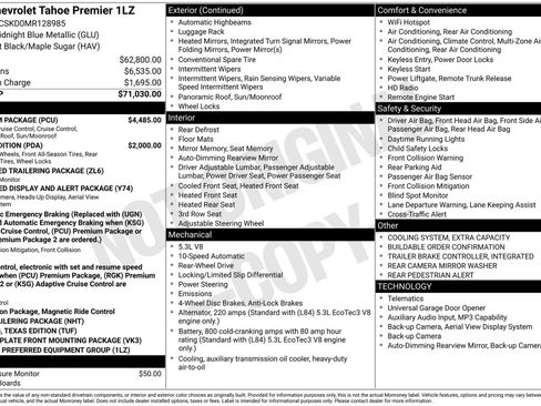 Used 2021 Chevrolet Tahoe Premier w/ Premium Package image 42