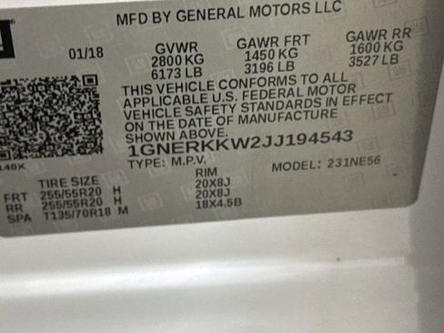 Used 2018 Chevrolet Traverse Premier w/ Driver Confidence II Package FWD image 29