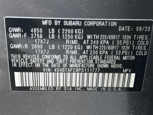 Used 2023 Subaru Outback Premium AWD/4WD image 30