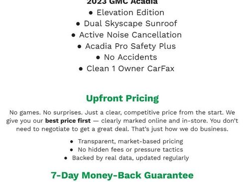 Used 2023 GMC Acadia SLT w/ Elevation Edition image 2