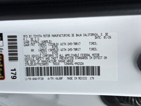 New 2026 Toyota Tacoma SR5 AWD/4WD image 32