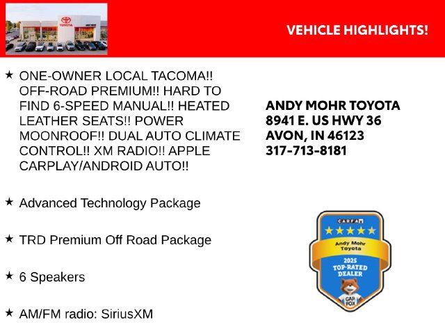 Used 2023 Toyota Tacoma TRD Off-Road w/ TRD Premium Off Road Package AWD/4WD image 2