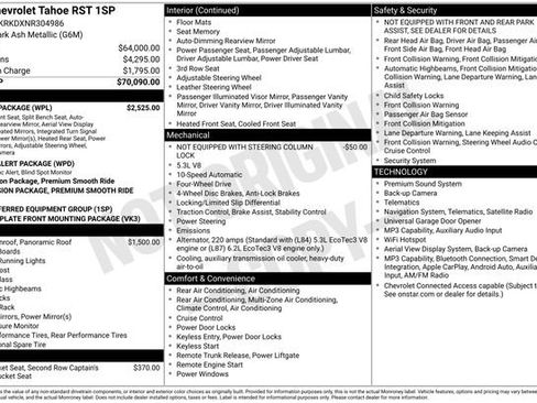 Certified 2022 Chevrolet Tahoe RST w/ Luxury Package AWD/4WD image 6