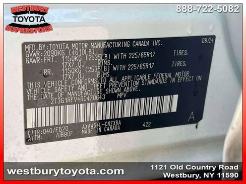 Certified 2024 Toyota RAV4 LE AWD/4WD image 23