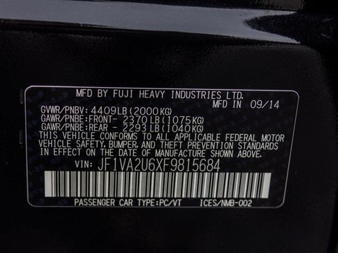Used 2015 Subaru WRX STI Limited AWD/4WD image 55
