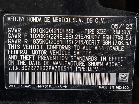 Certified 2023 Honda HR-V LX image 32