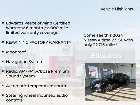 Used 2024 Nissan Altima 2.5 SL FWD image 11