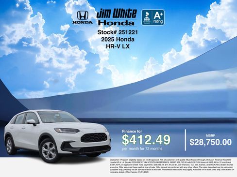 Used 2025 Honda HR-V LX image 6