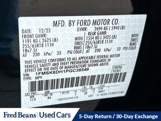 Used 2023 Ford Explorer XLT AWD/4WD image 38