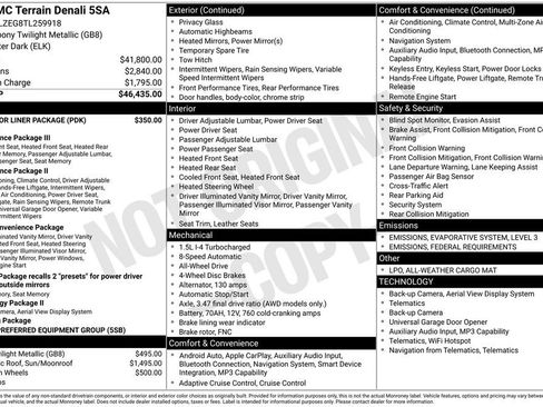 New 2026 GMC Terrain Denali w/ LPO, Floor Liner Package image 47